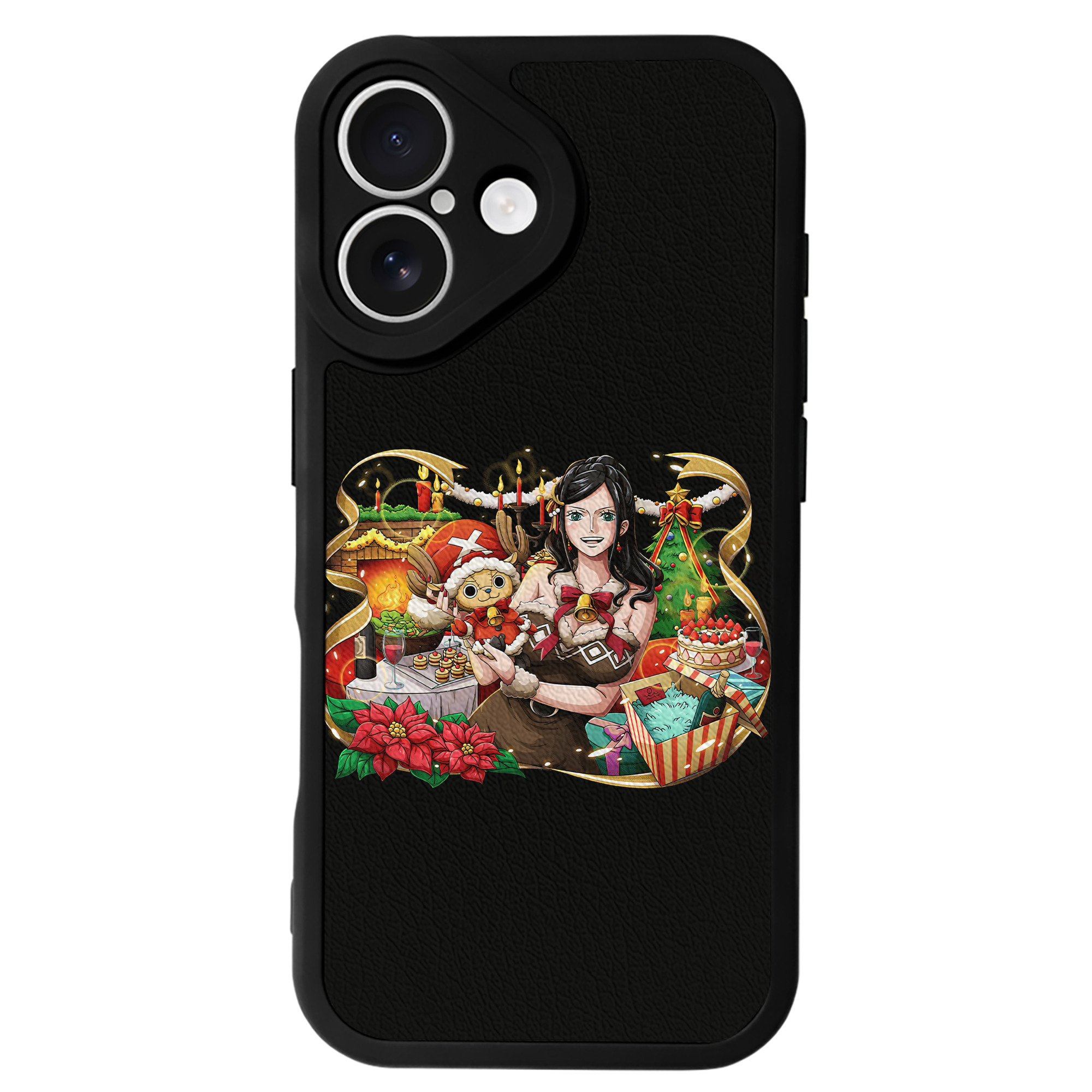 （画像用） ワンピース ニコ・ロビン ONE PIECE Nico Robin 【iPhone 16シリーズ対応】シリコンスマホケース（レザー調） 材質：シリコン
